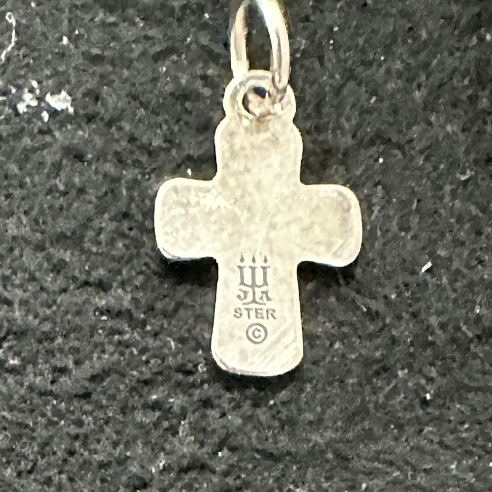 James Avery Silver Cross Charm - Picture 3 of 3